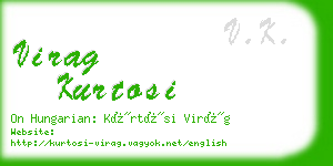 virag kurtosi business card